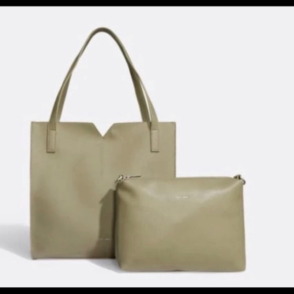Pixie Mood Handbags - Pixie Mood Vegan Sage Ali Tote w/Removable Pouch